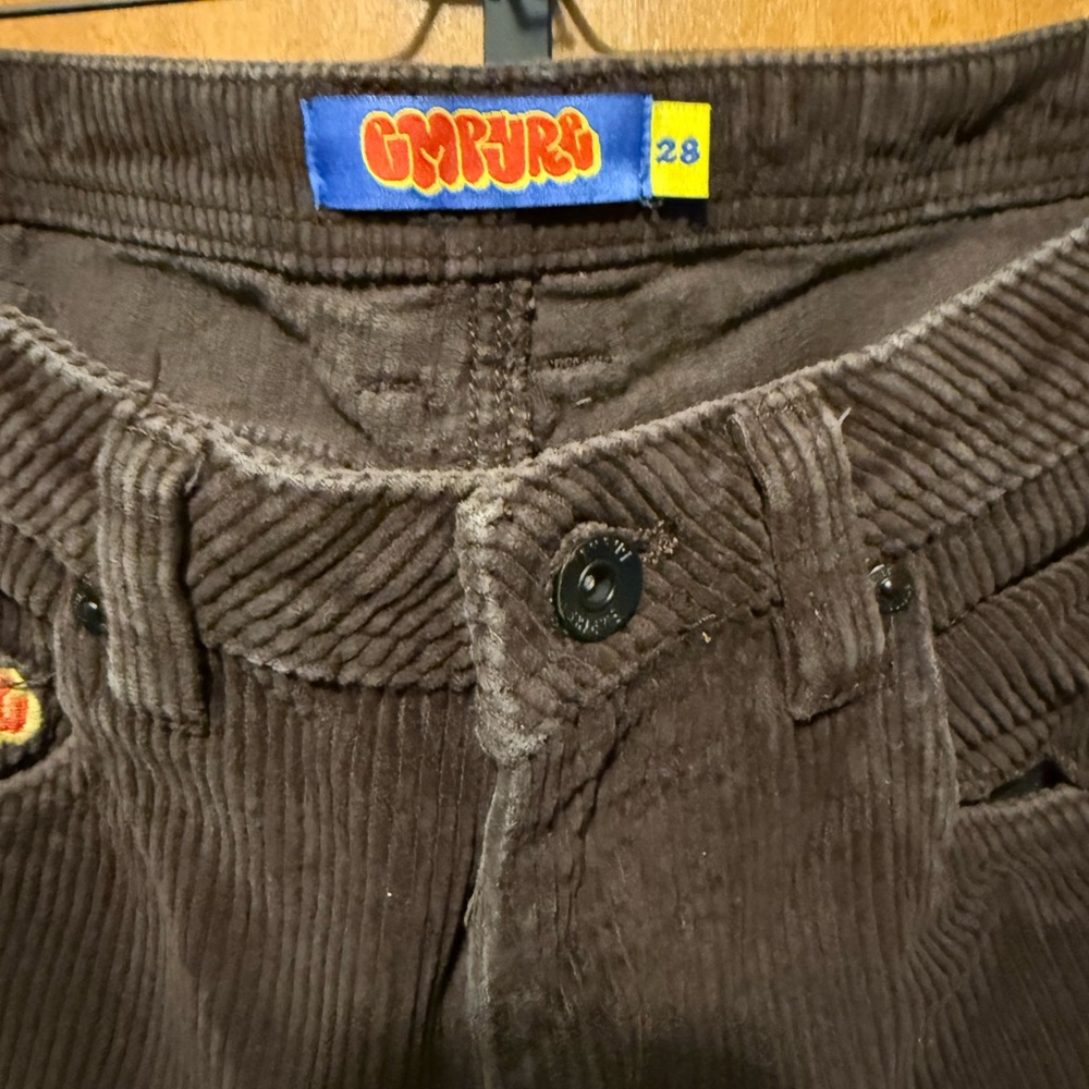 Empyre Men's Brown Corduroy Pants - Picture 3 of 3